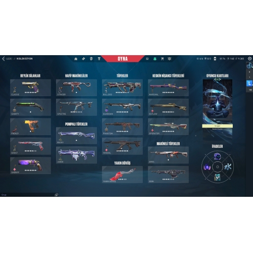  100.000 vp yatırılan premium immortal hesap